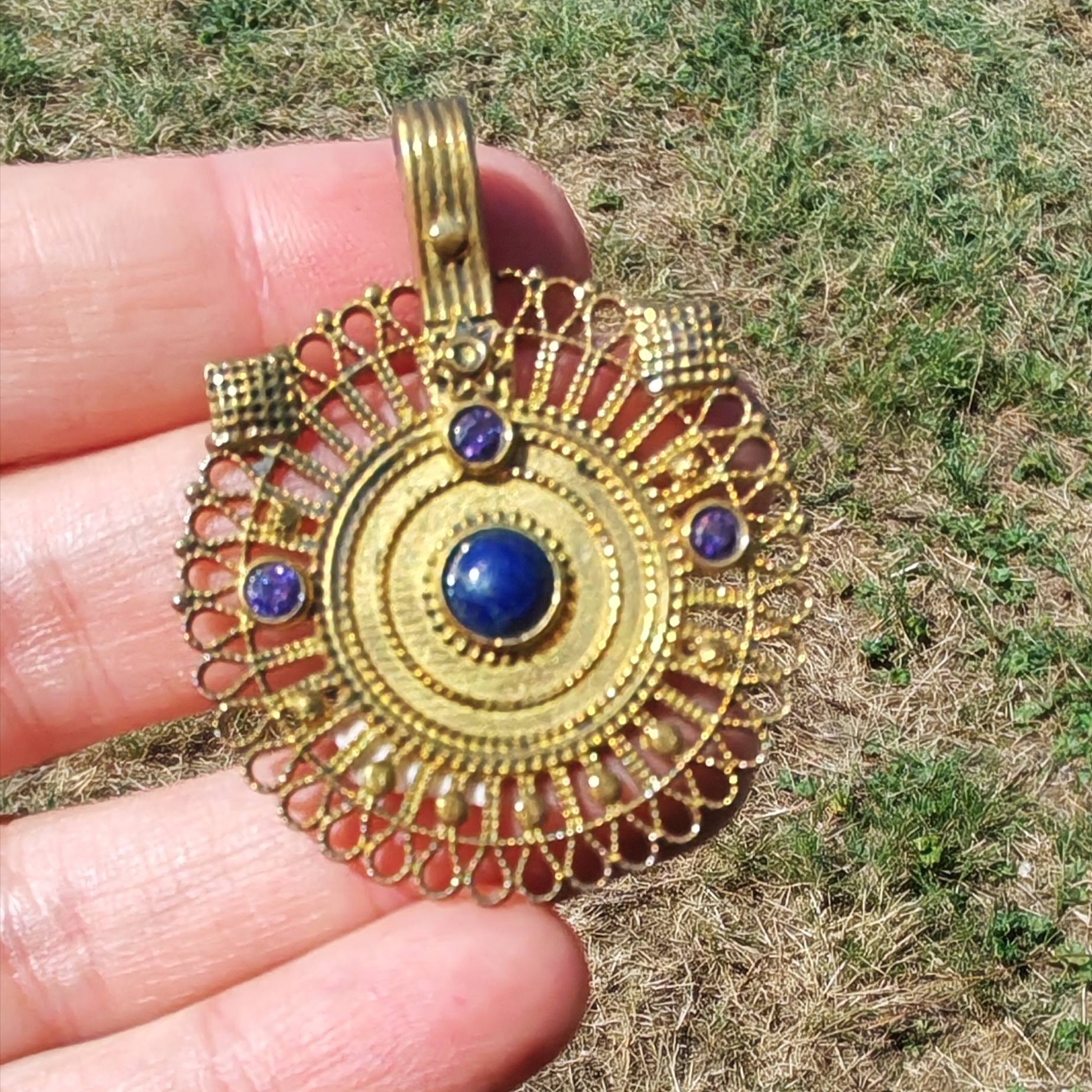 BIJOUX BRONZE HIPPIE ET LAPIS
