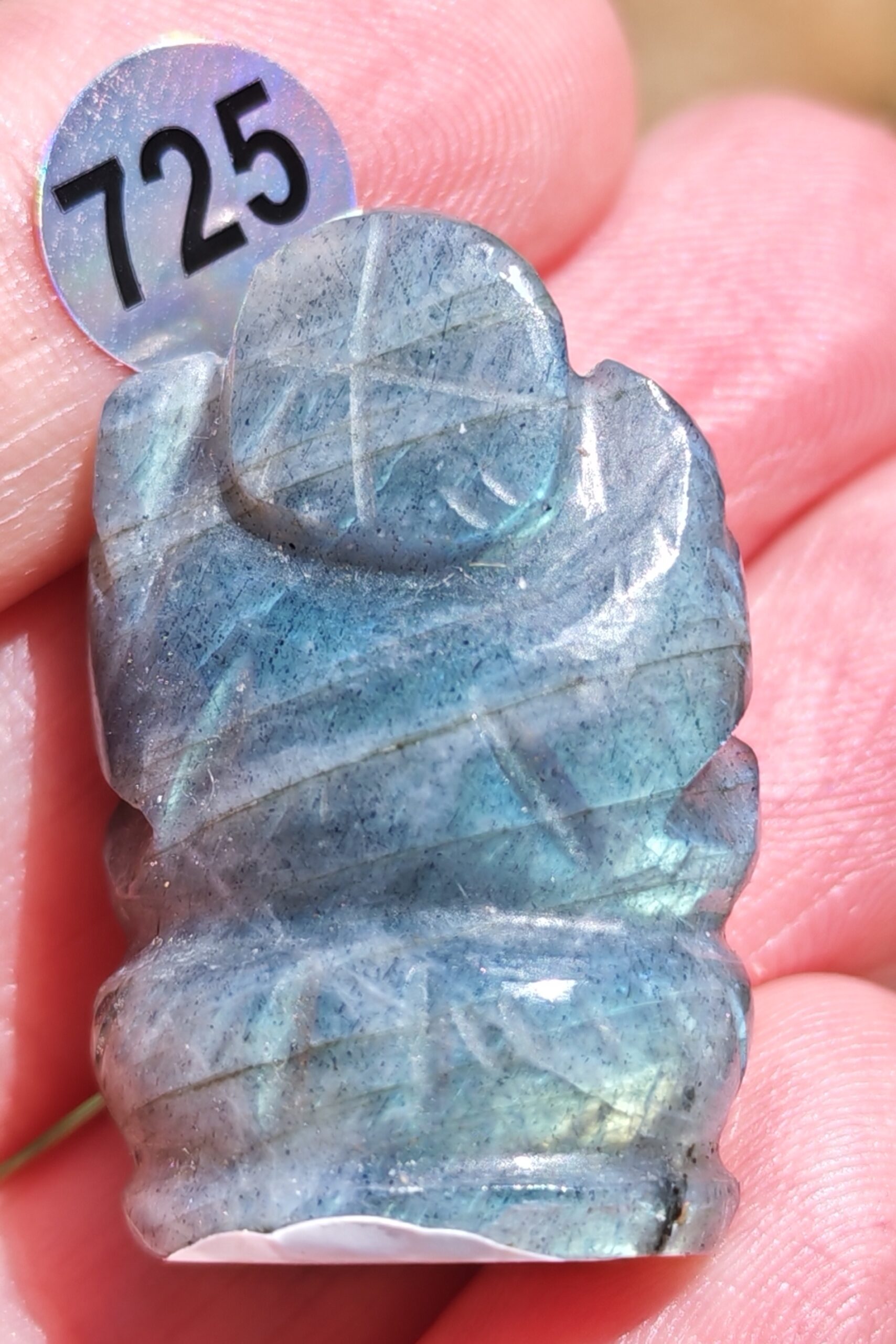 GANESH LABRADORITE 3cm FORME SCULPTEE – Image 4
