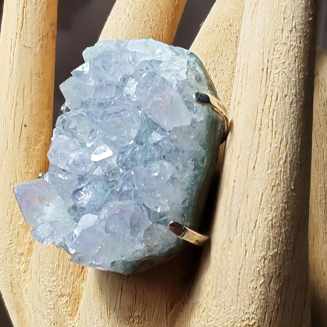 bague améthyste druse