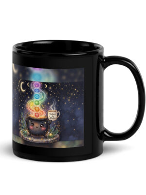 TASSE WITCHY – POTION DU MATIN & CHAUDRON MAGIQUE - Mug brillant noir
