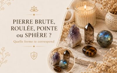 PIERRE BRUTE, ROULÉE, POINTE ou SPHÈRE ? Quelle forme te correspond