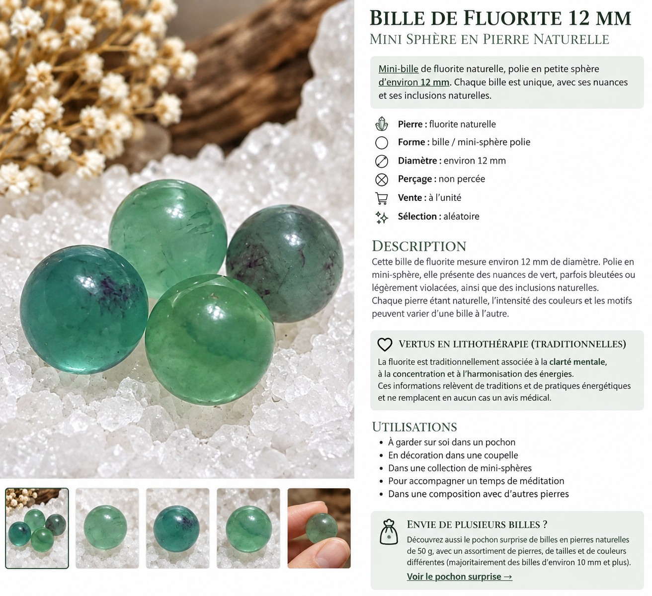 conseil d utilisation des perles sans trou bille de pierre naturelle