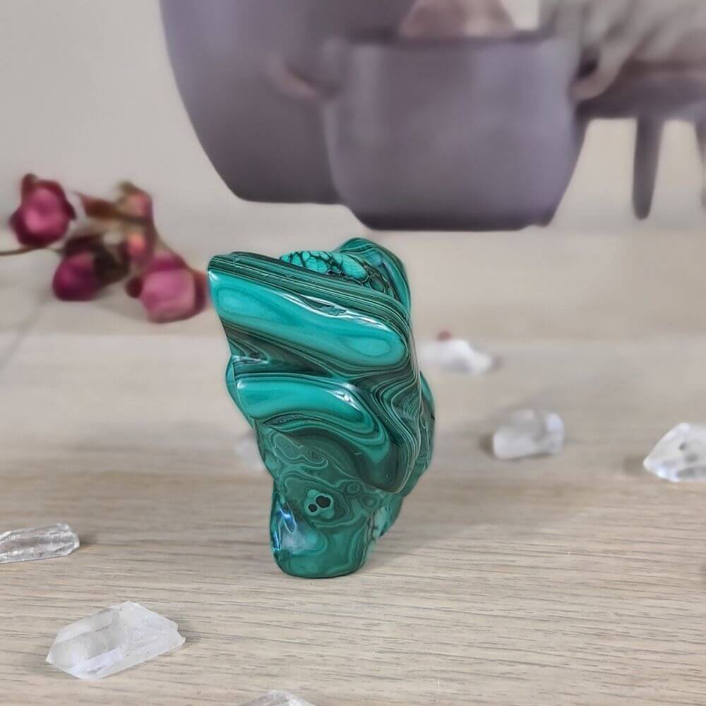 Malachite du Congo – forme libre 286 g