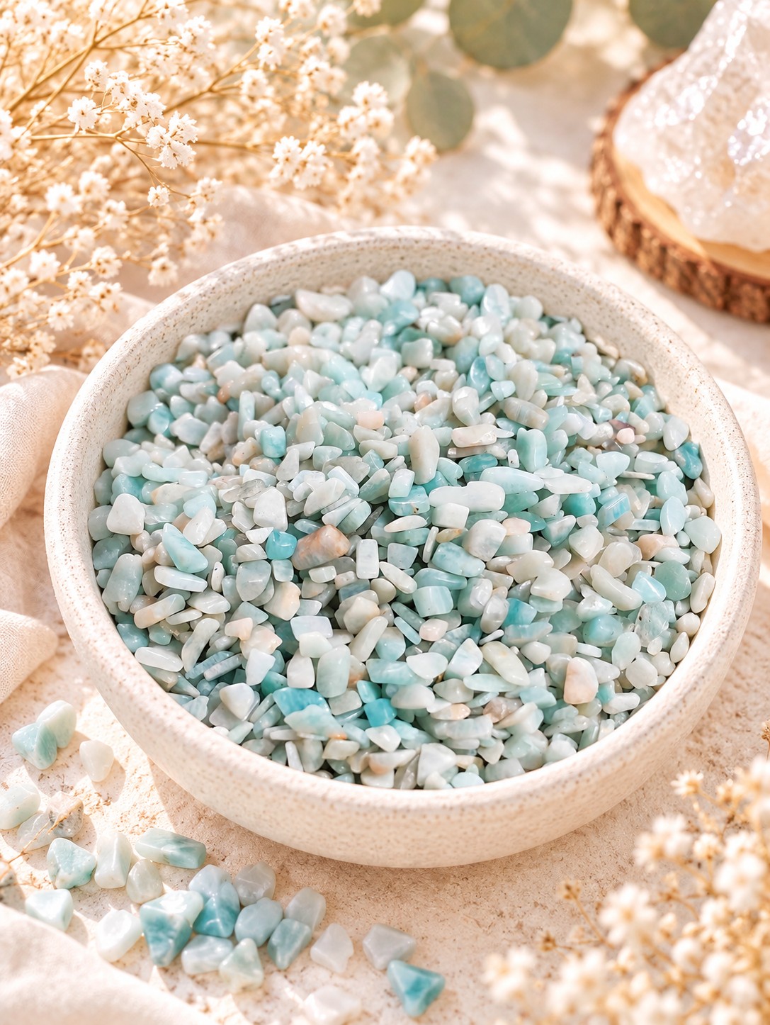 chips de pierre naturelle amazonite